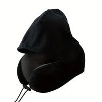 Coussin cervical voyage à capuche