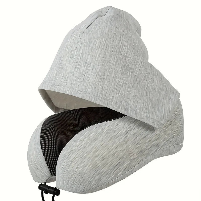 Coussin cervical voyage à capuche