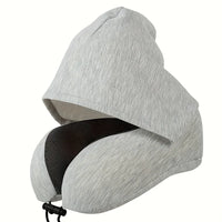 Coussin cervical voyage à capuche