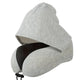 Coussin cervical voyage à capuche de couleur grise