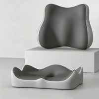 coussin lombaire ergonomique double gris