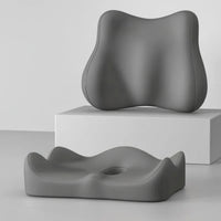 coussin lombaire ergonomique gris